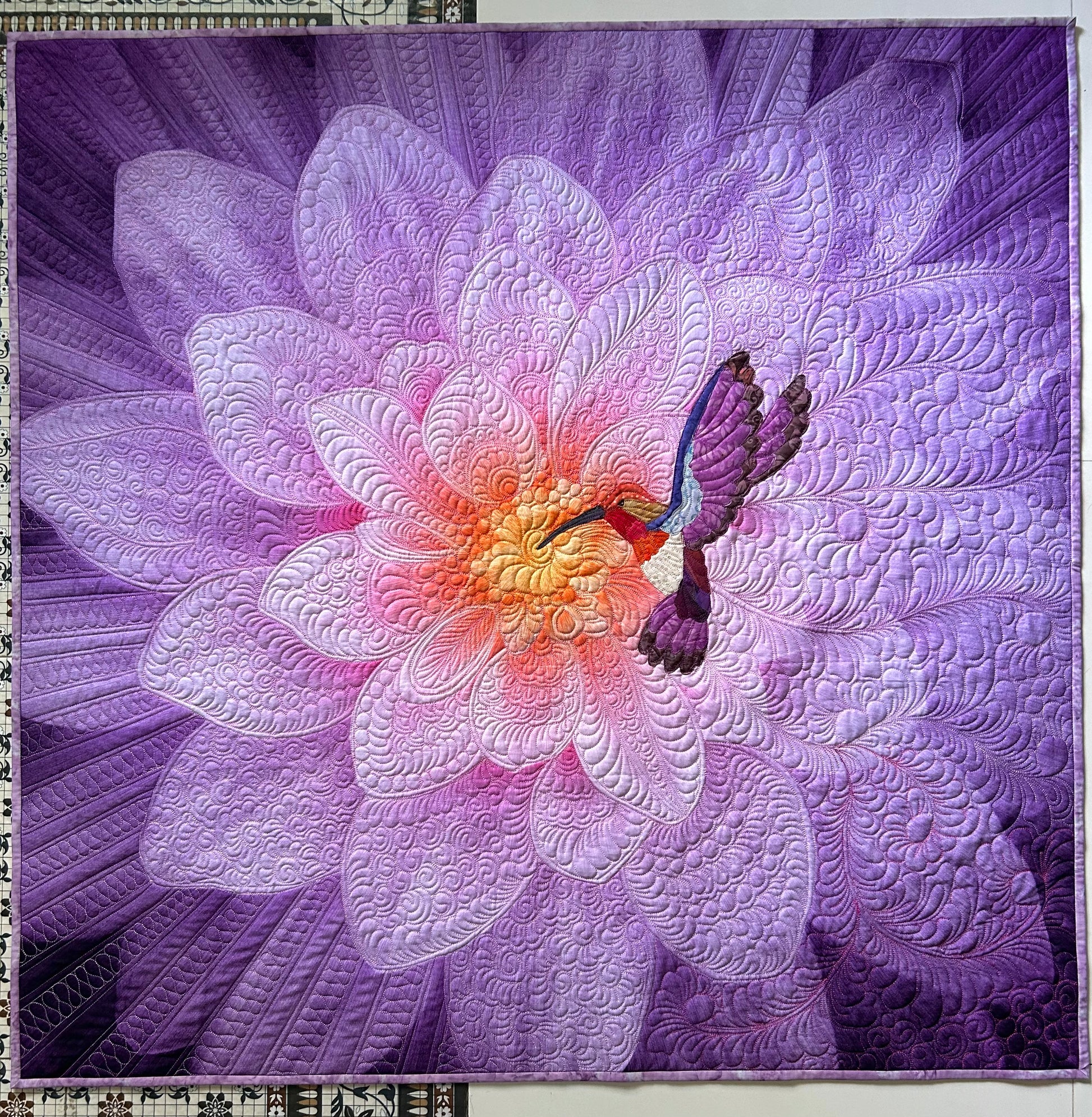 Full image of purple dream big quilt