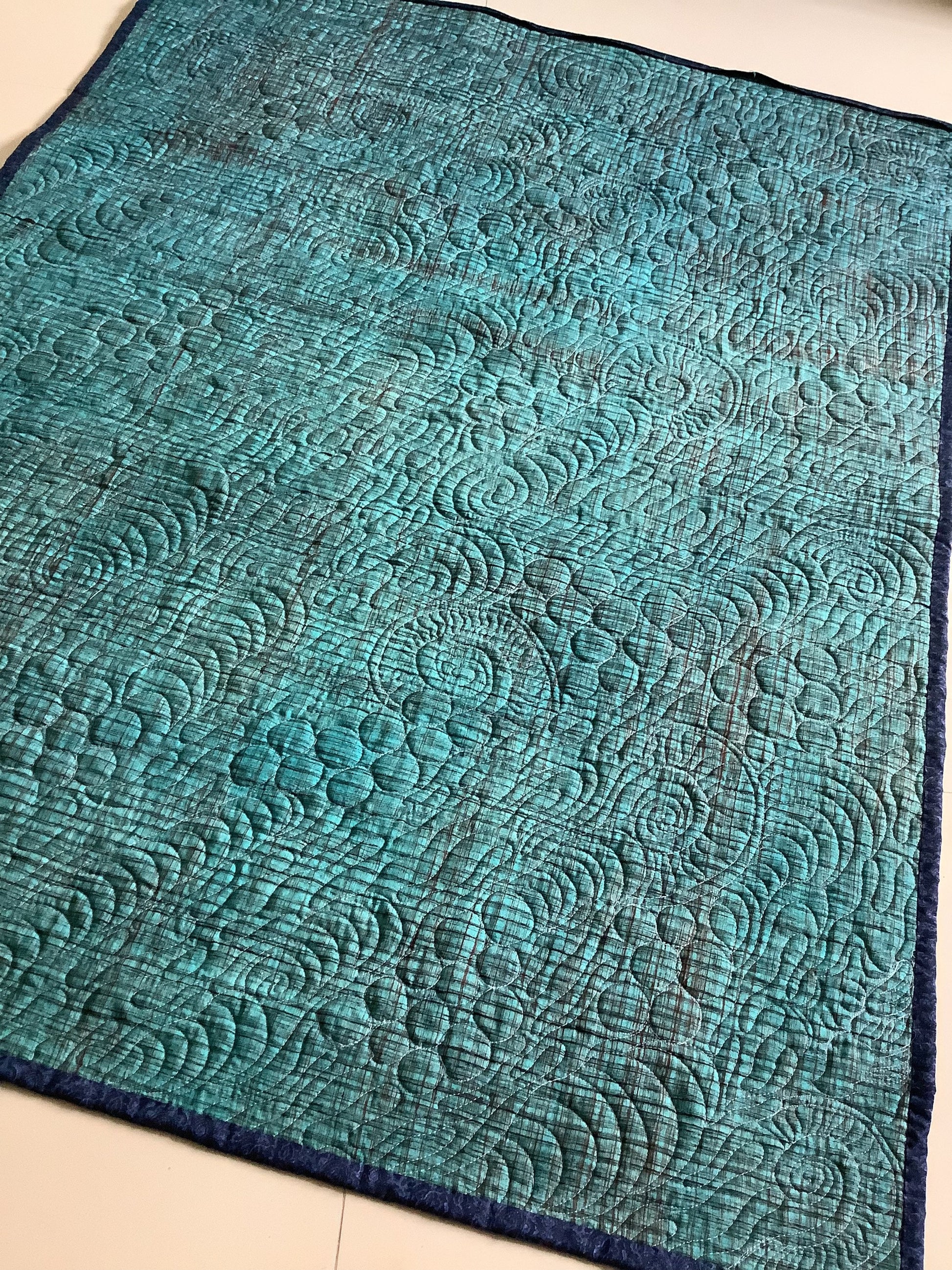 Backside of the wall art quilt