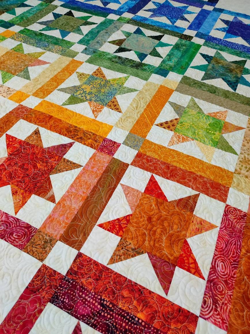 Colourful blocks in the quilt