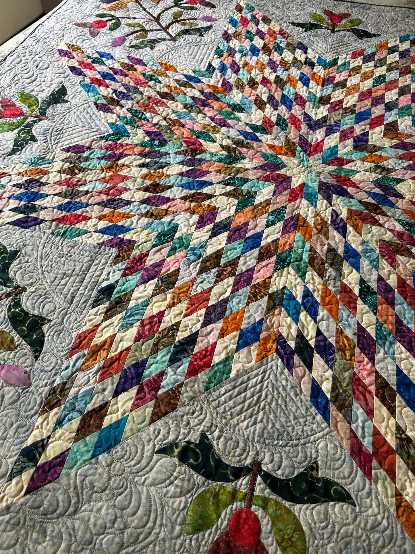 Handmade Lone Star Quilted Wall Art - Texas Star Quilt