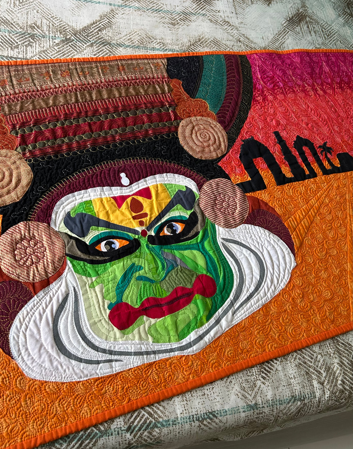 Kathakali Wall Art Quilt