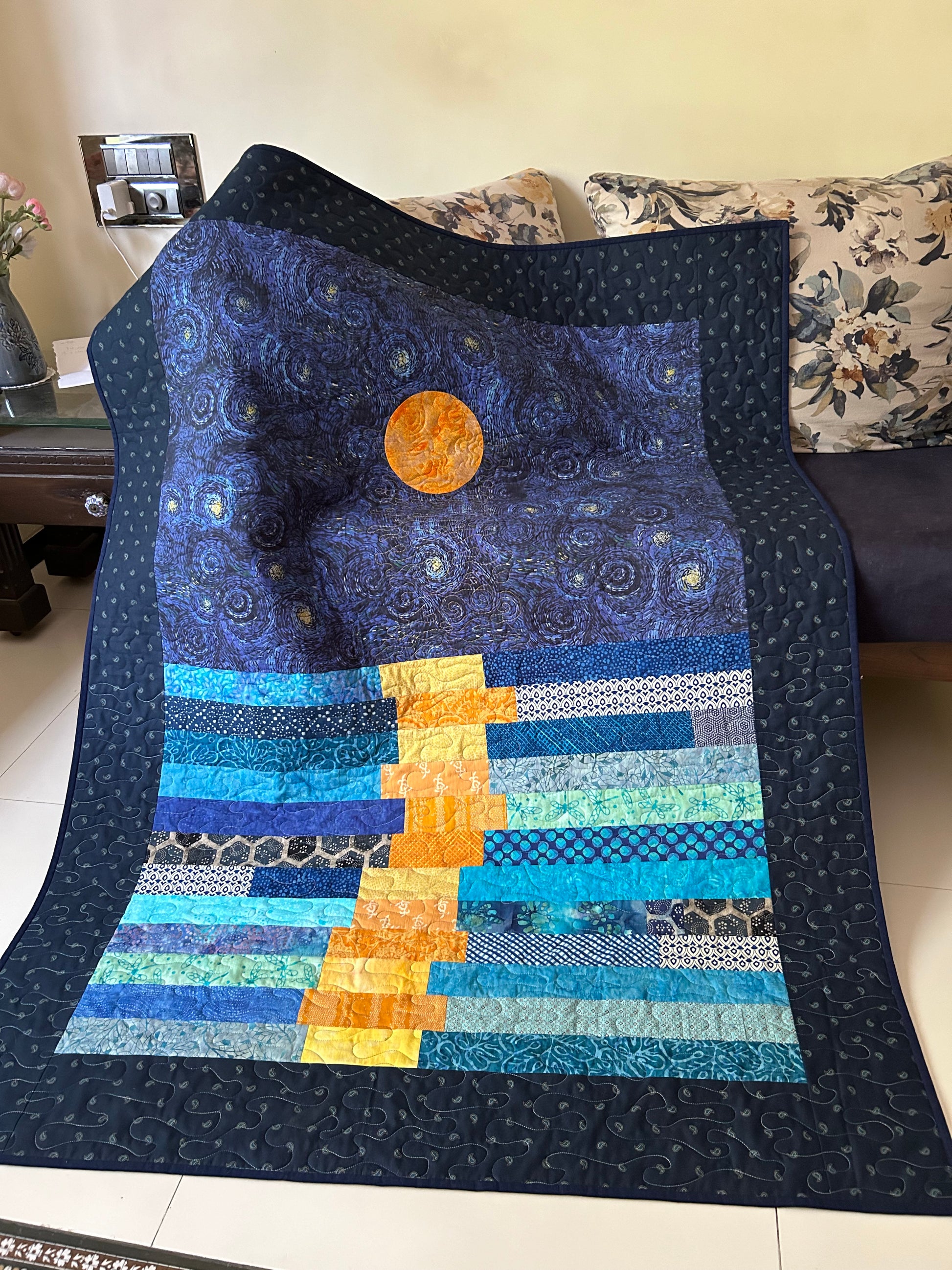 Moon reflection quilt 