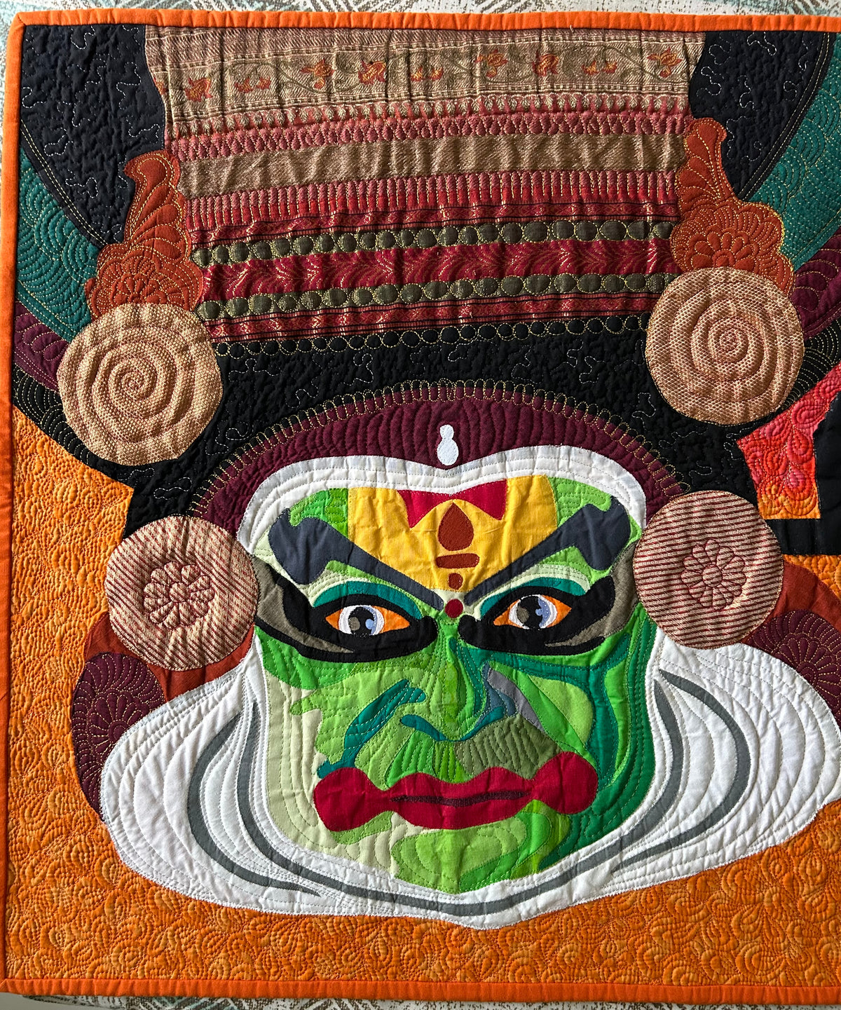 Kathakali Wall Art Quilt