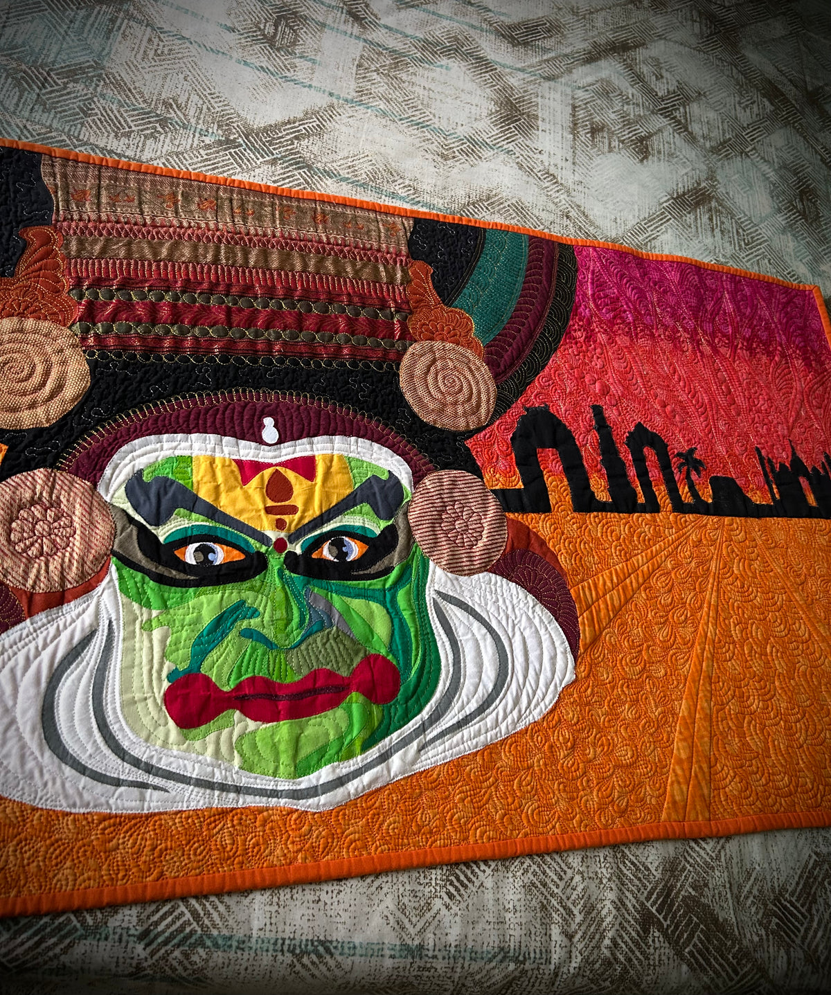 Kathakali Wall Art Quilt