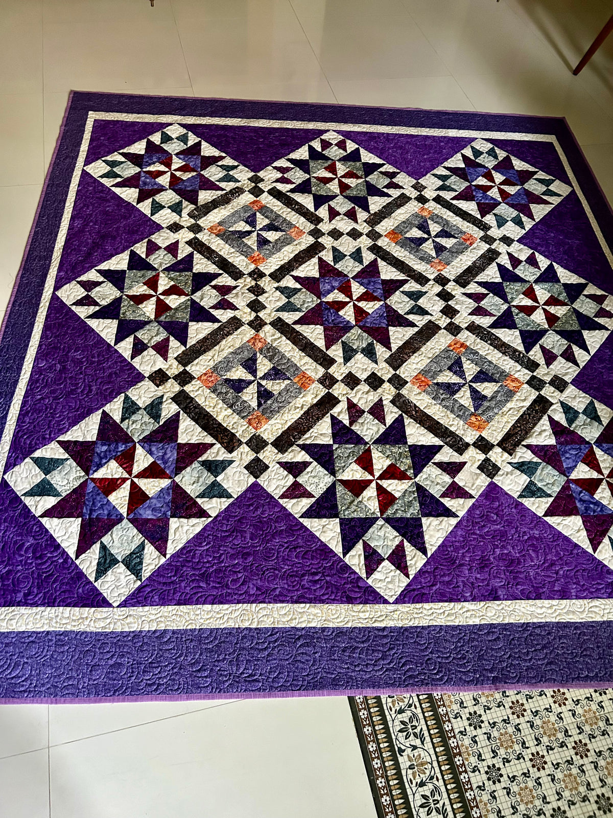Window Lake Quilt Pattern Windy lake queen size quilt pattern - intermediate level digital downl ...