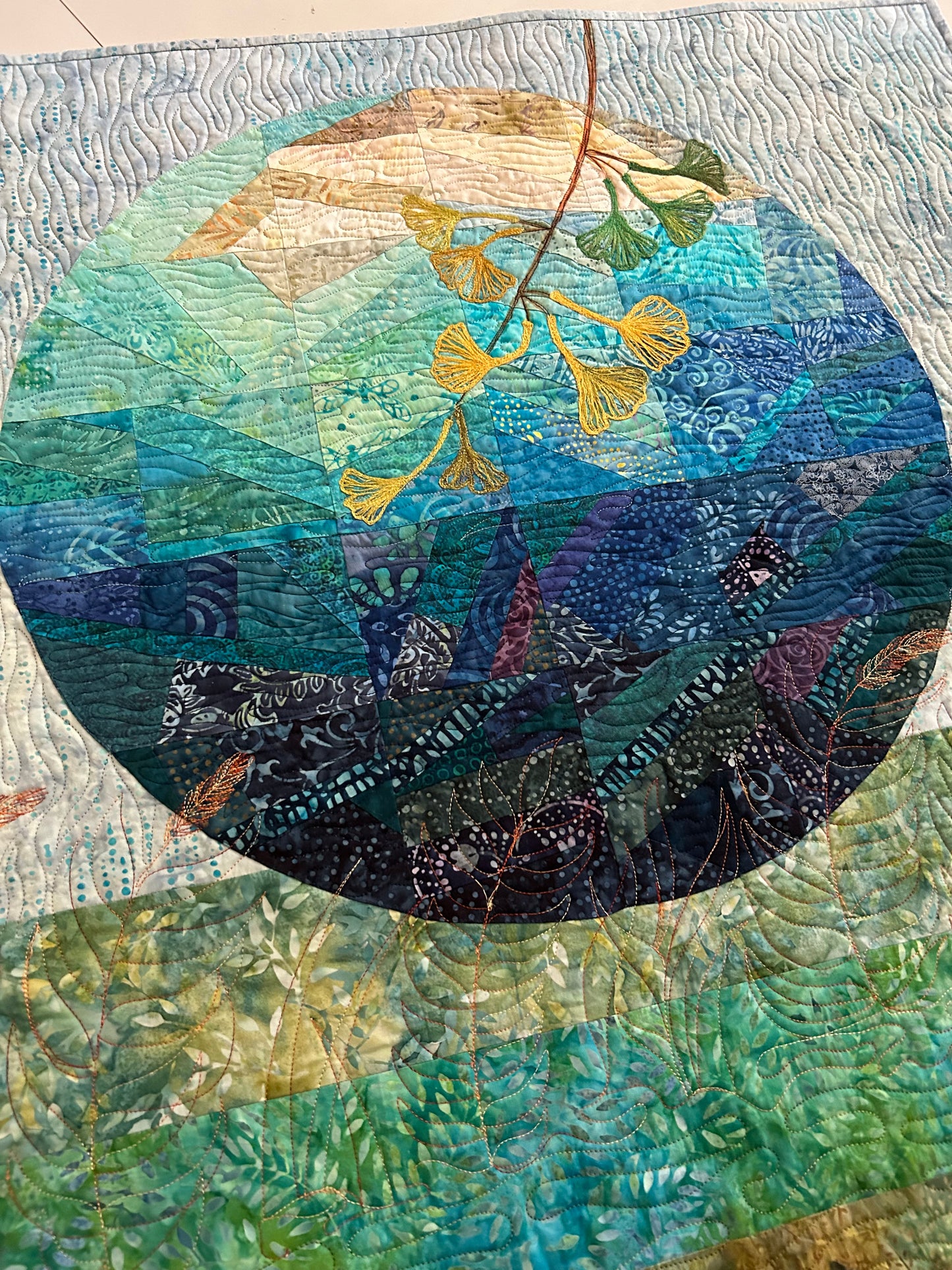 Angled view showing color gradient and stitching details.
