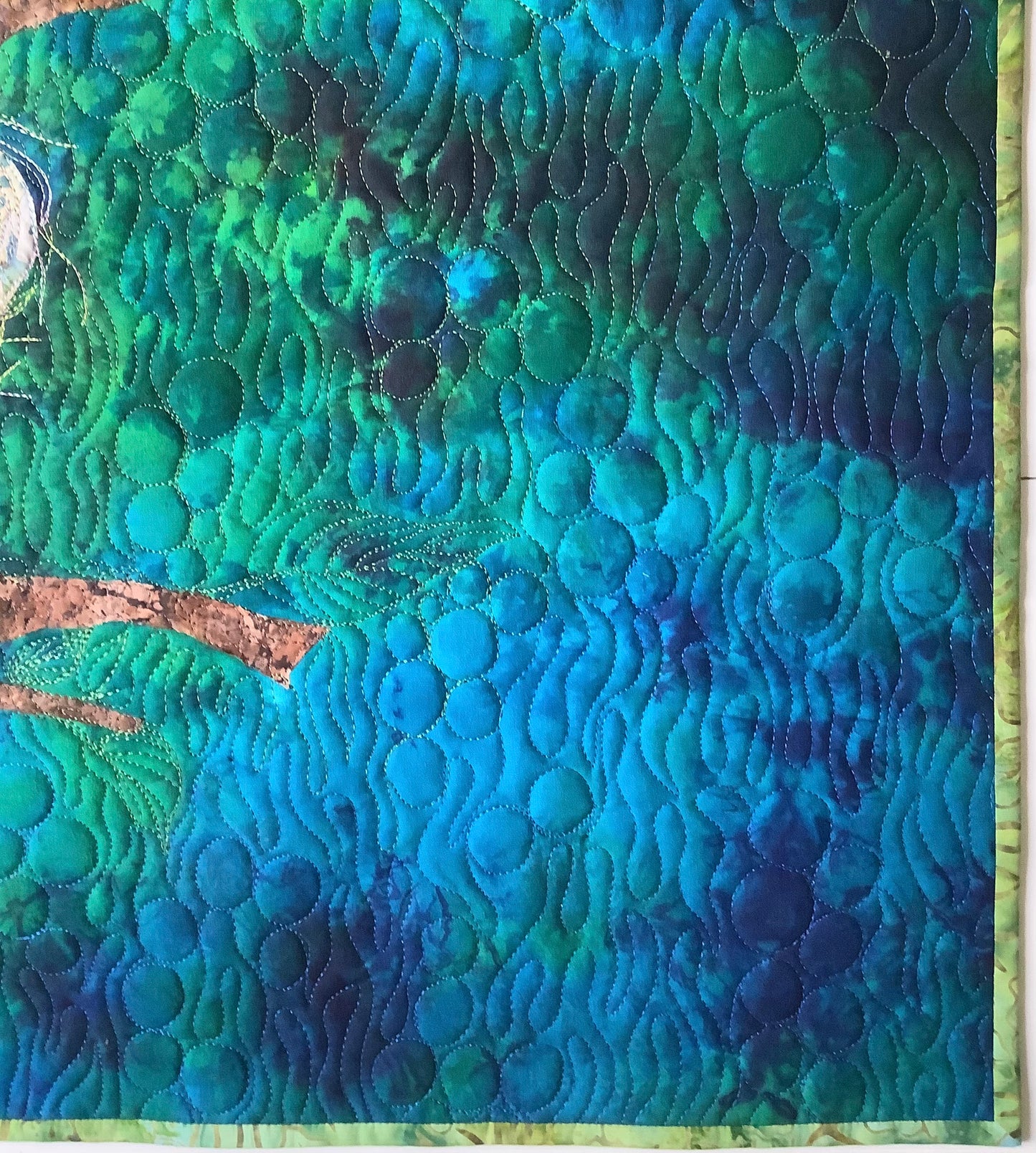Bird Nest Textile Wall Art | What We Gather | Original Art Quilt | Handmade Nature Artwork | Fiber Art | 28.5 x 28.5