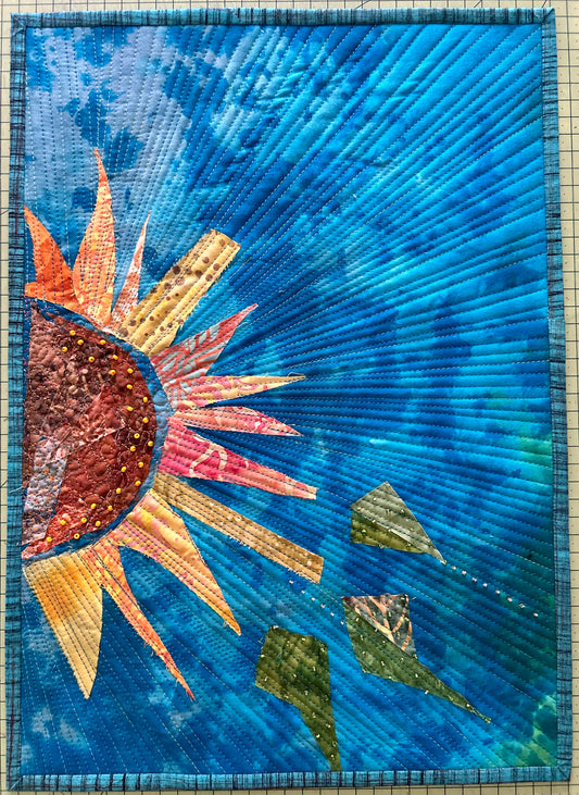 Reaching for the Sky

Original Frameable small Sunflower Textile Art