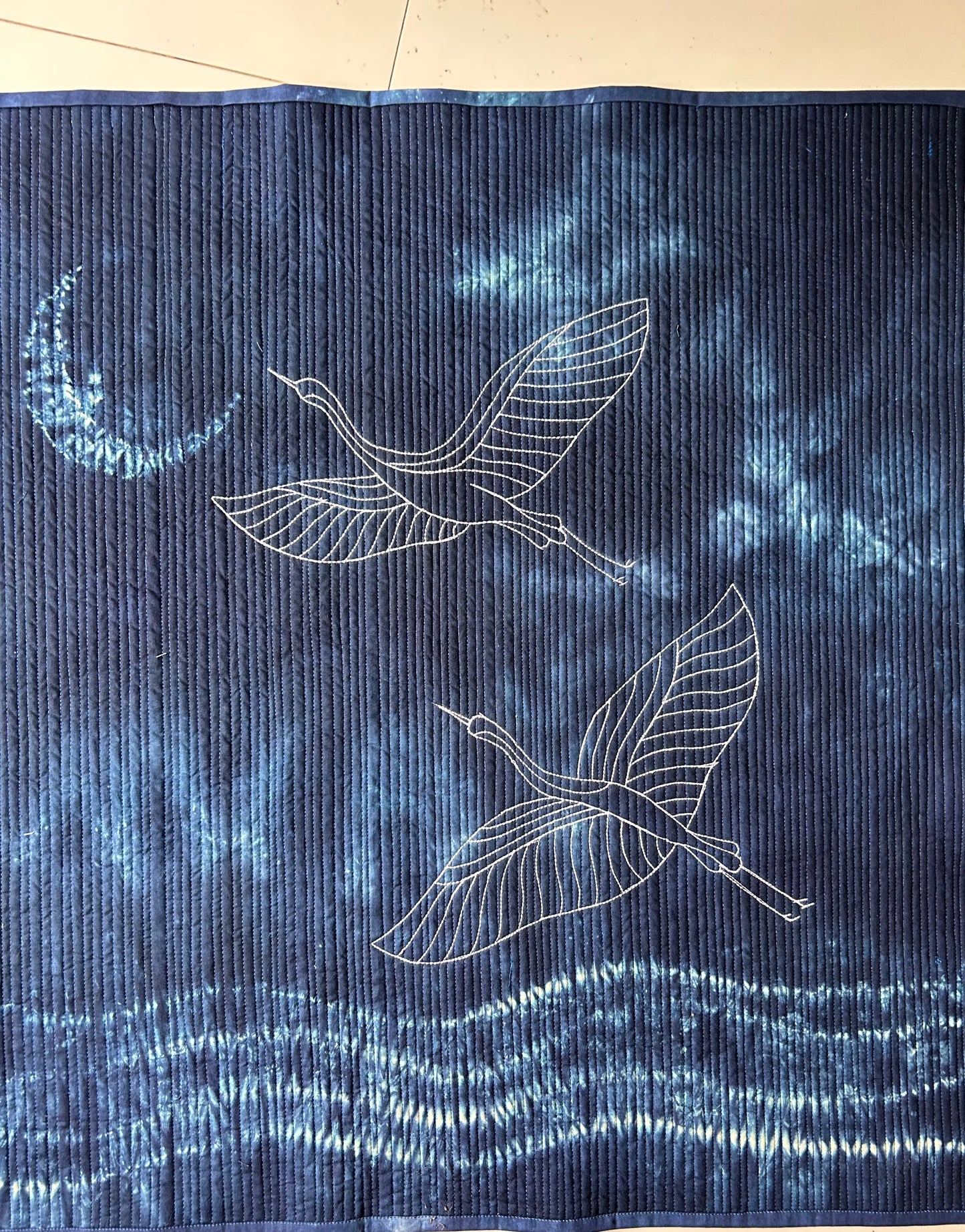 Moonlit Flight

Original Hand-Dyed Nui Shibori Textile Artwork