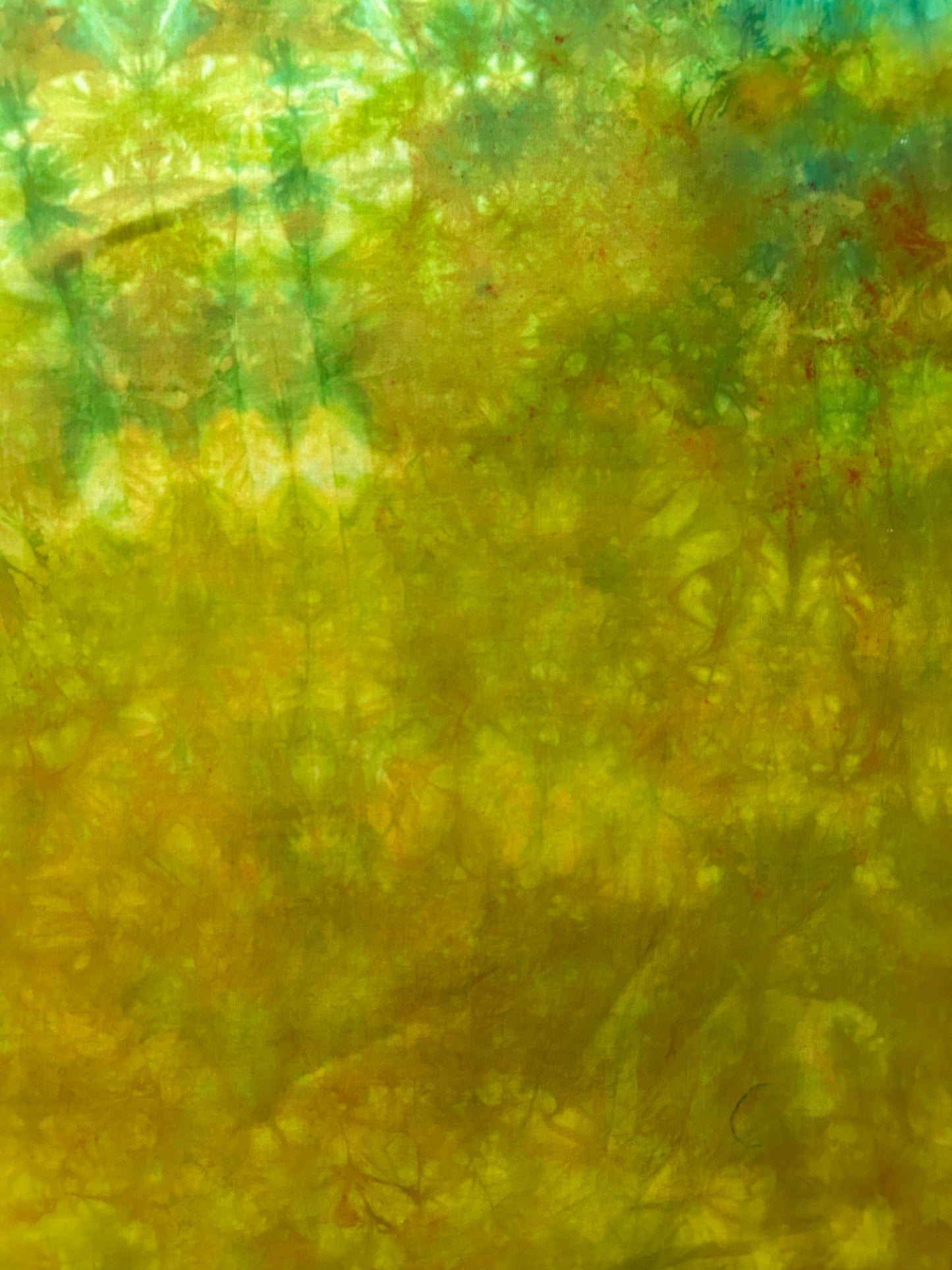 Hand Dyed Fabric Panel for Quilting and Textile Art | OOAK Cotton Fabric | Landscape Style Art Quilt Background | 23 x 35 Inches