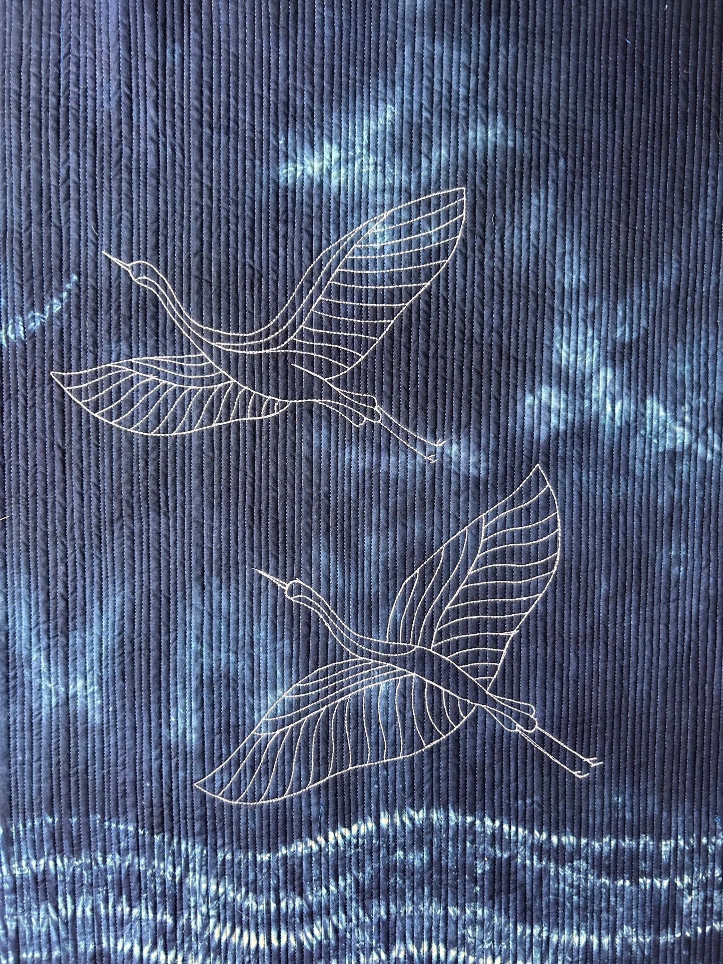 Moonlit Flight

Original Hand-Dyed Nui Shibori Textile Artwork