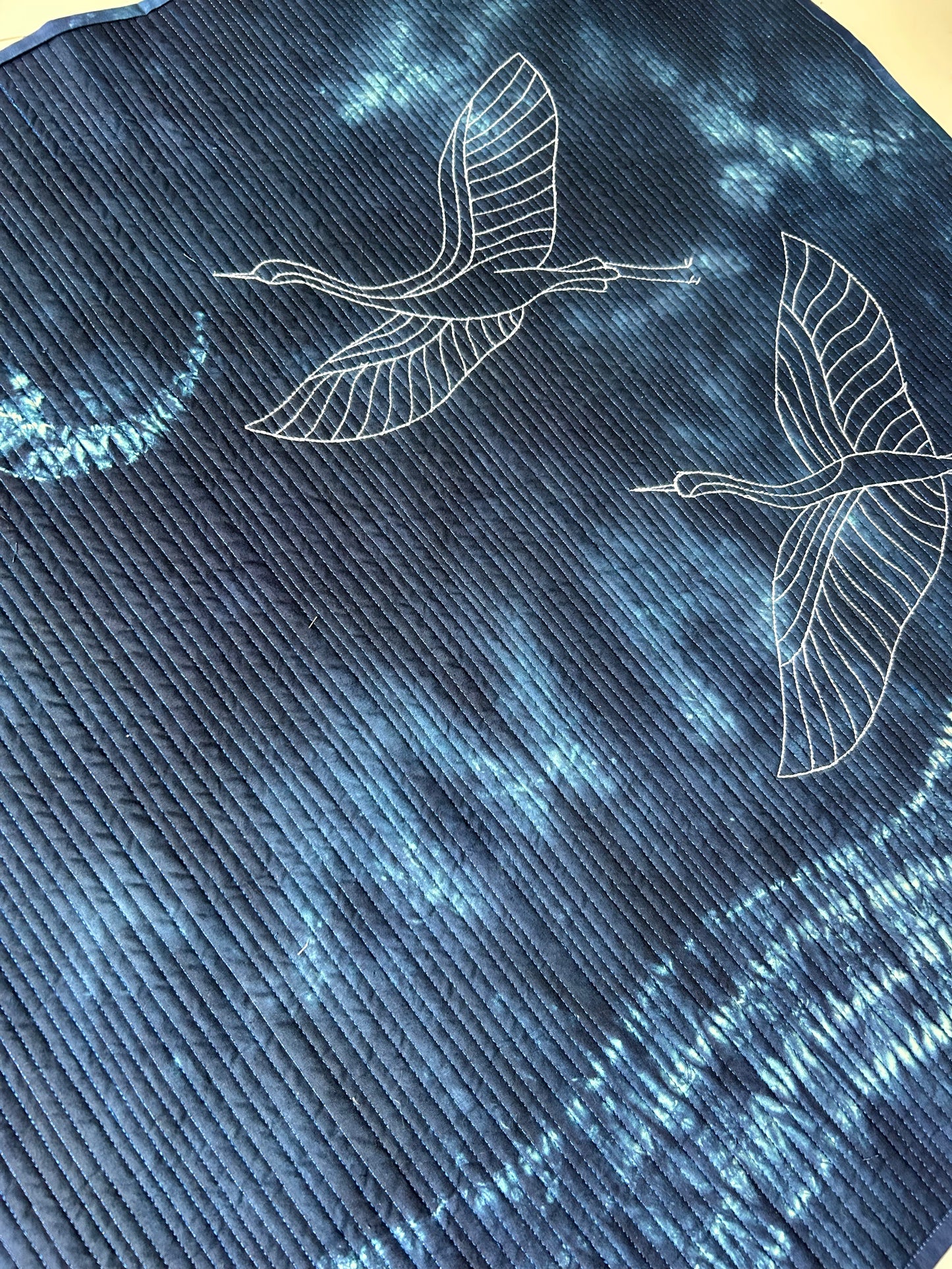Moonlit Flight

Original Hand-Dyed Nui Shibori Textile Artwork