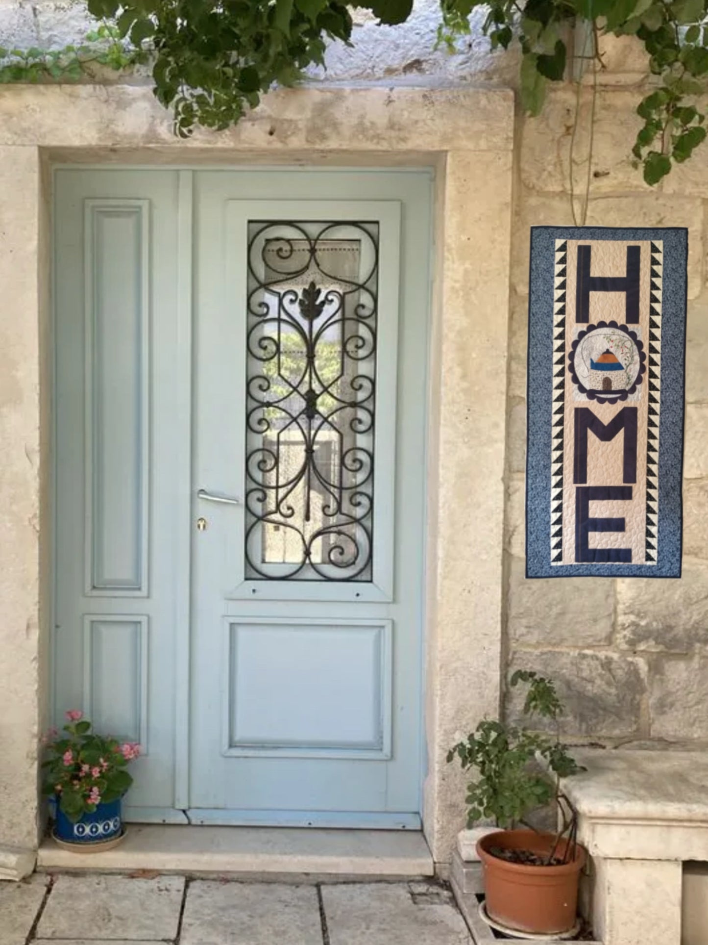 HOME Quilt Wall Hanging, Handmade Front Porch Decor, Entryway Wall Quilt, Farmhouse Home Decor, Front Door Decor Sale, Housewarming Gift