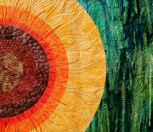 Sunflower Art quilt