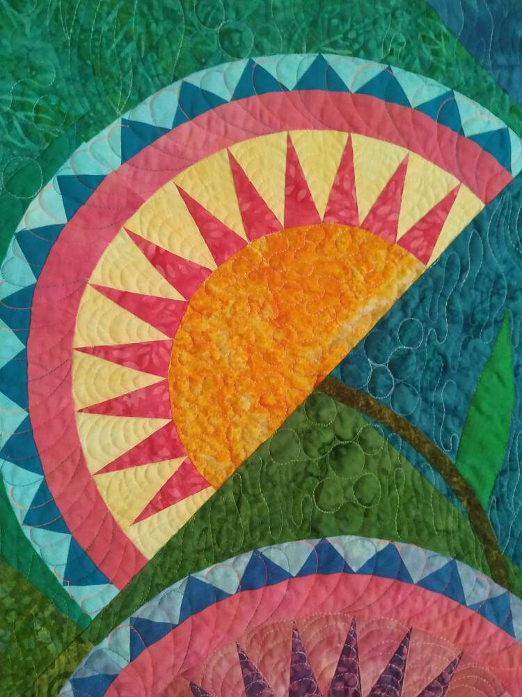 Details of block on a quilt