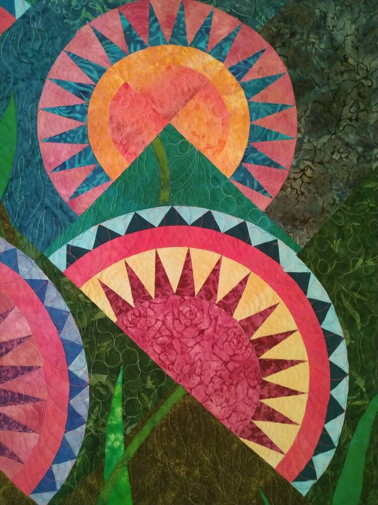 One of the quilt corner close up 
