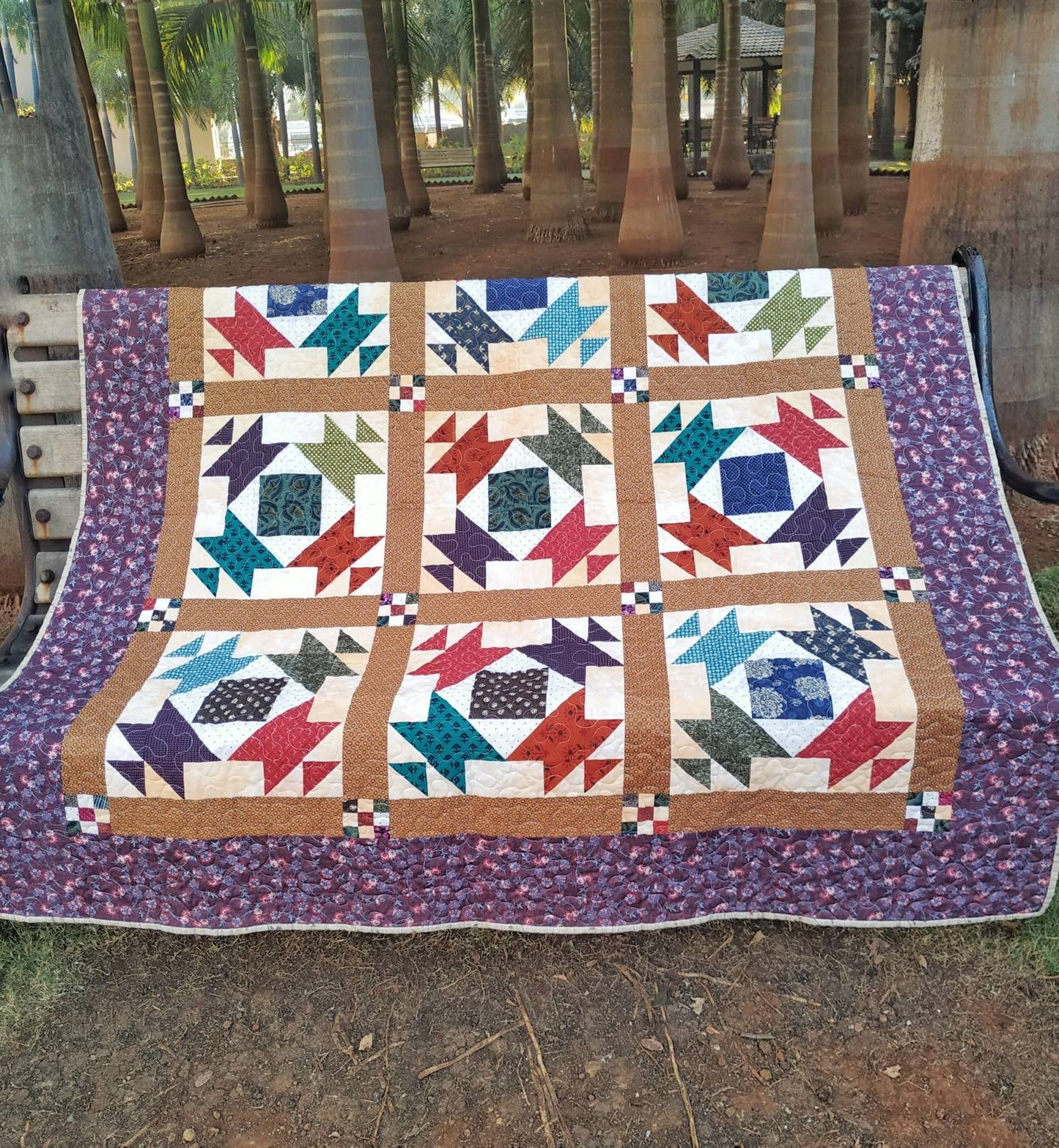 Civil War Reproduction Quilt - Antique Style Heirloom quilt - Handmade quilt sale - Couch Throw or Wall Decor