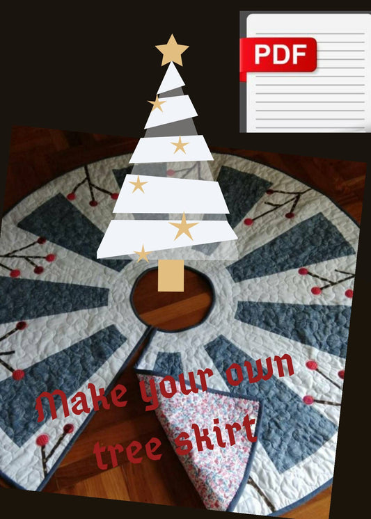 Christmas Tree Skirt Quilt Pattern - PDF Download - Create Festive Magic - Quilts & Beyond