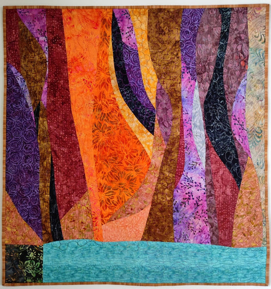 Canyon walk art quilt