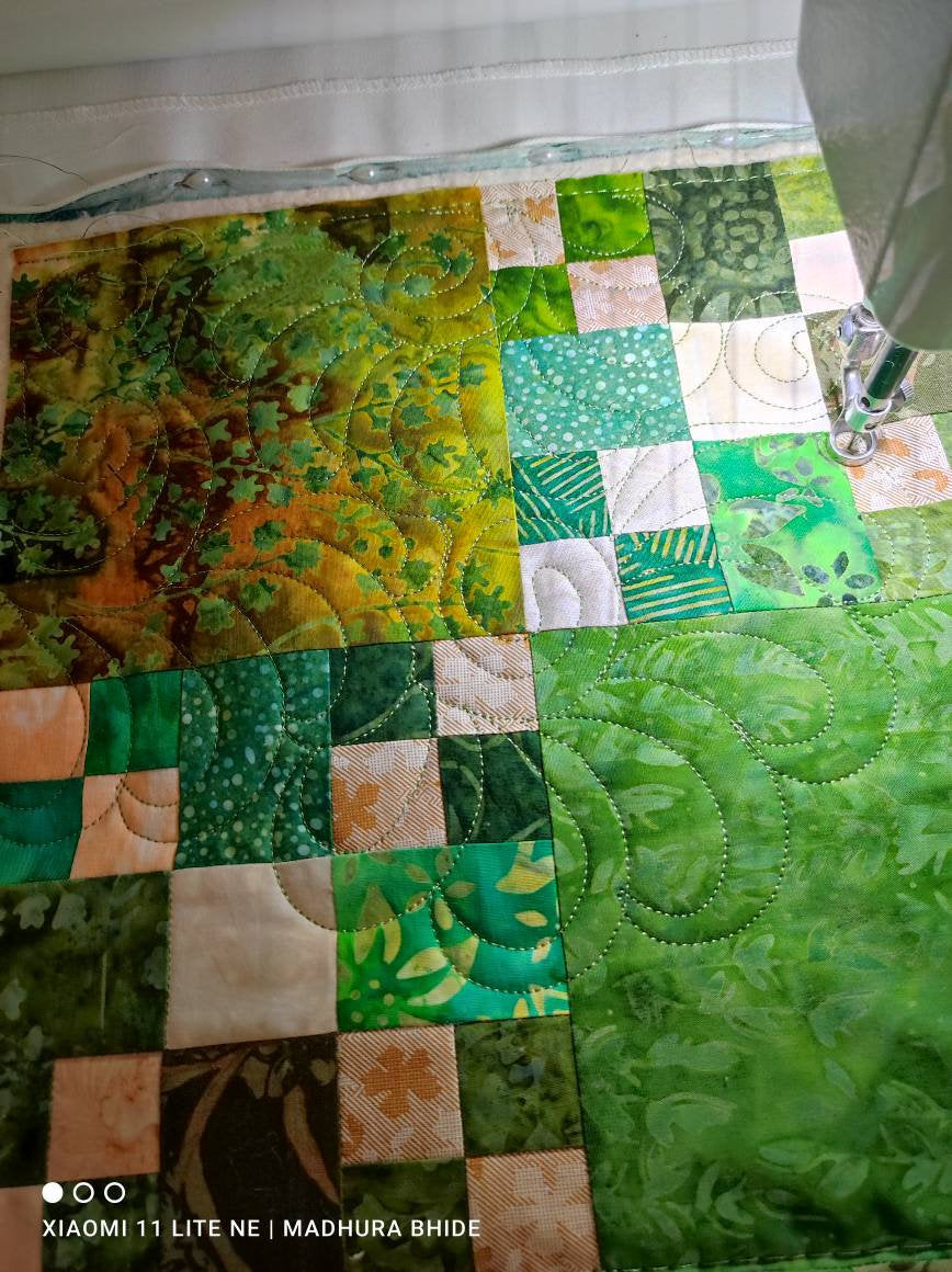 Green throw quilt, quilted wall art, wall quilt quilt sale, tree quilt, baby quilt, quilted table topper, green room decor, homemade quilt