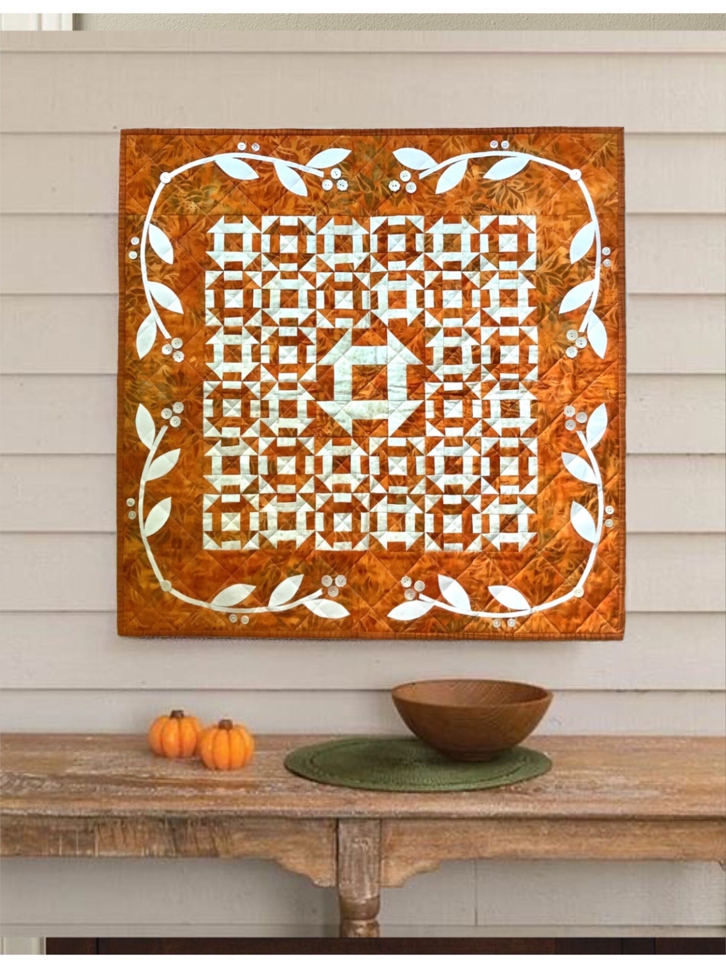 Cheddar Decor Quilted Table Topper - Country Homestyle decor - Handmade quilt sale